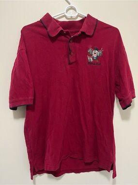 Vintage 2000 Warner Bros Studio Store Taz Tasmanian Devil Polo Shirt